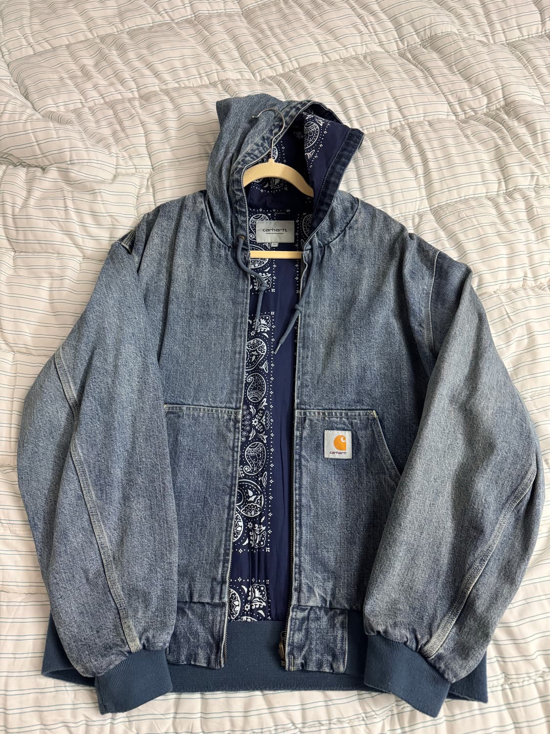 M) 칼하트 데님 액션후드 페이즐리 상품이미지1