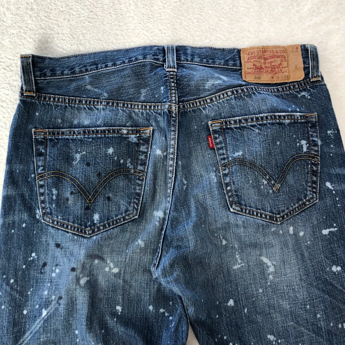 리바이스 501 페인팅 데님팬츠  상품이미지6