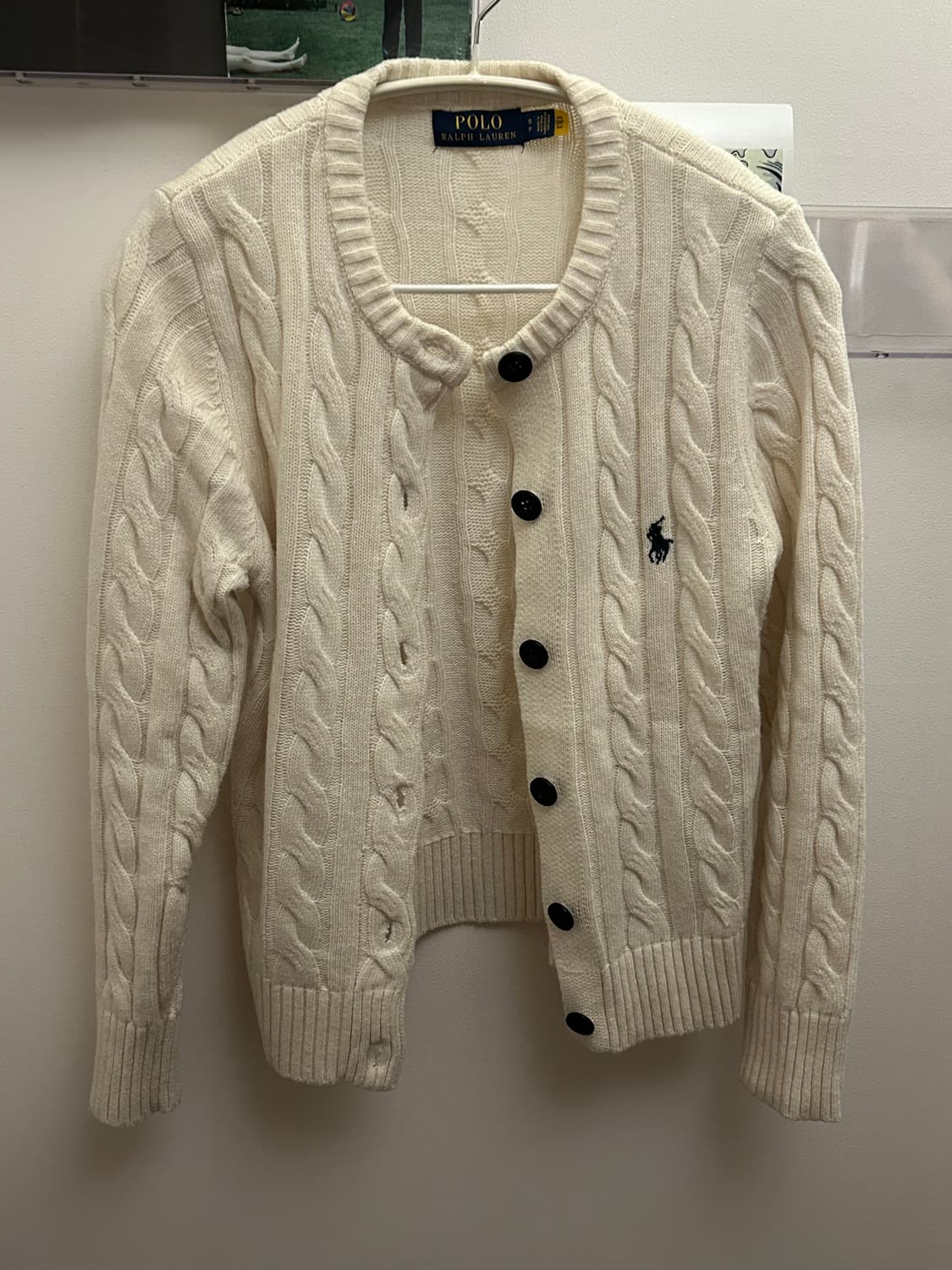 폴로 랄프로렌 여성 아이보리 가디건 상품이미지2