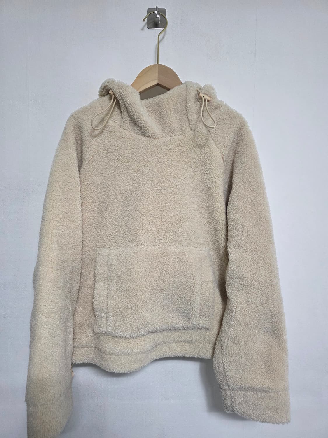 VINCE 빈스 아이보리 쉬어링 후디 OXS 루즈핏 상품이미지1