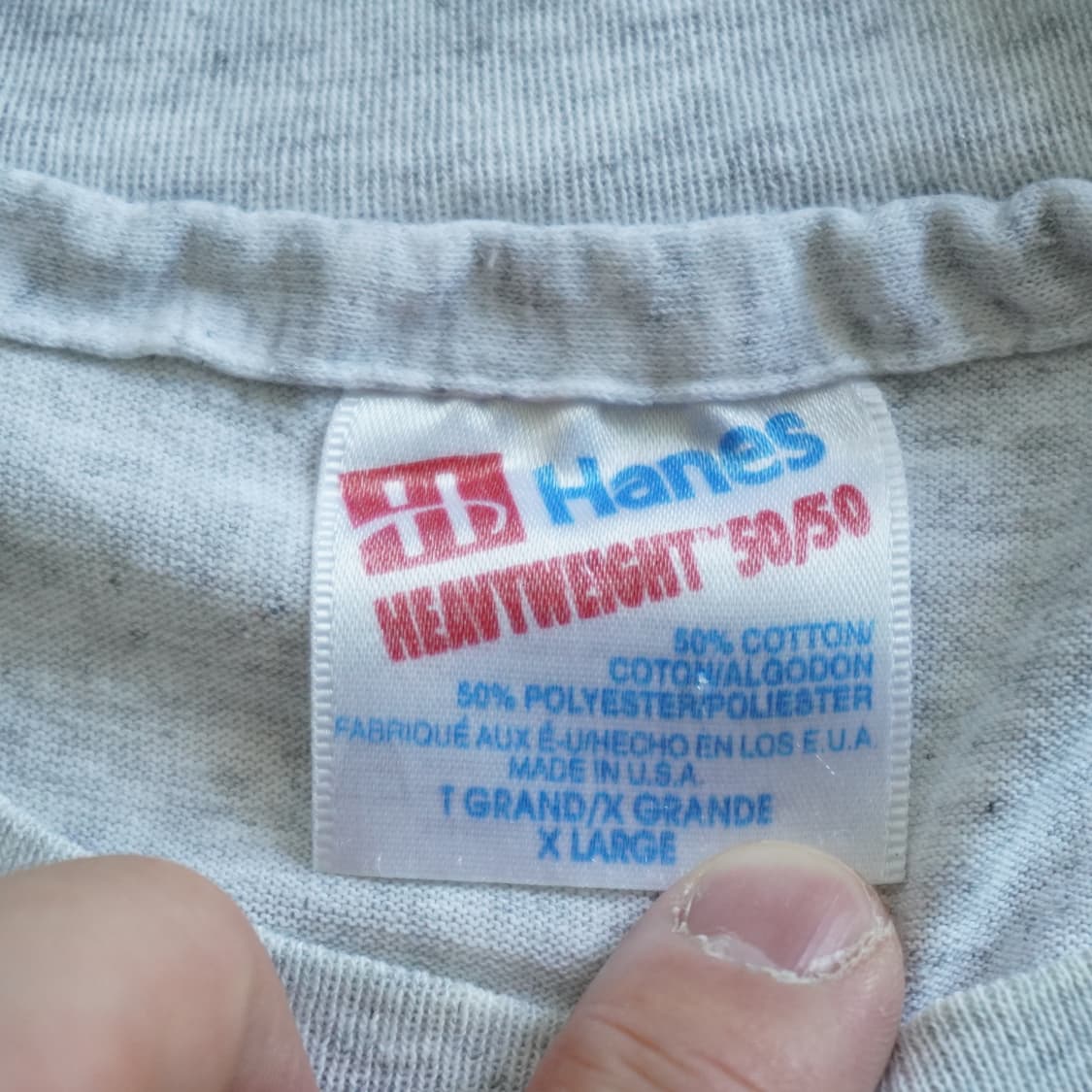 90s 빈티지 LBI 아카이브 Hanes 싱글스티치 반팔티 XL 상품이미지5