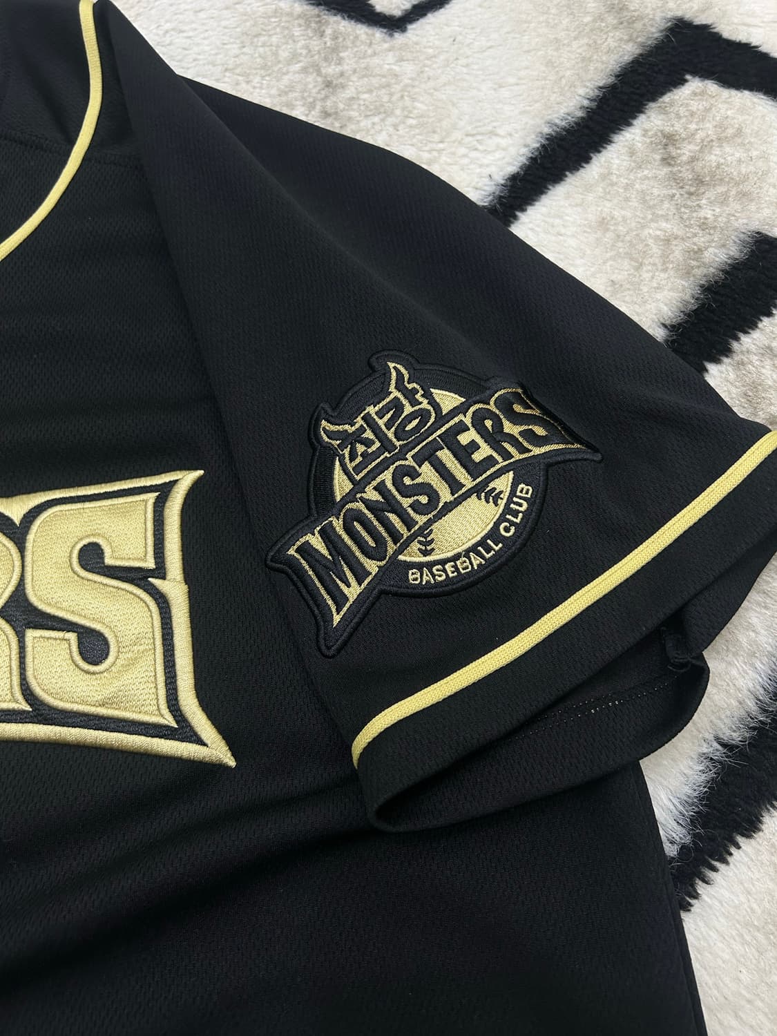 [2XL]최강몬스터즈 반팔유니폼/골드블랙 상품이미지3