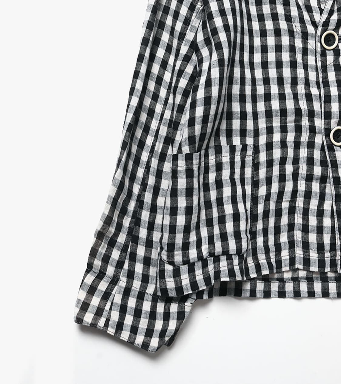 KAPITAL - LINEN CHECK JACKET 상품이미지3