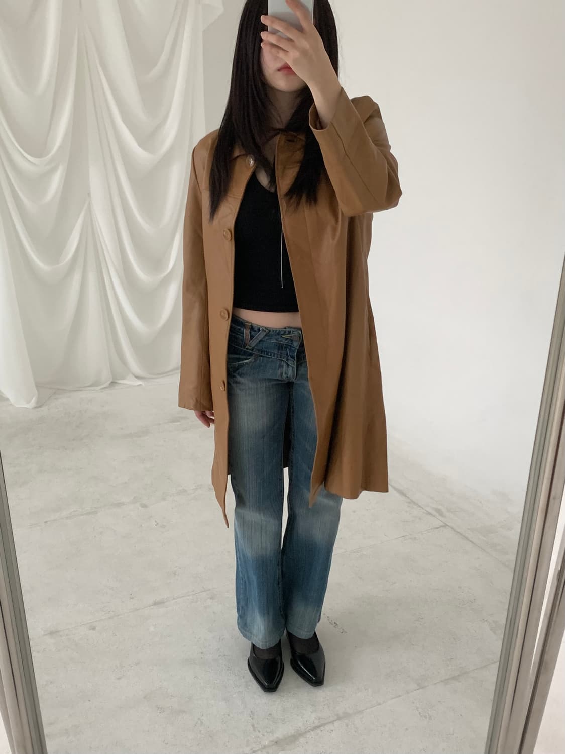 camel leather JK 상품이미지5