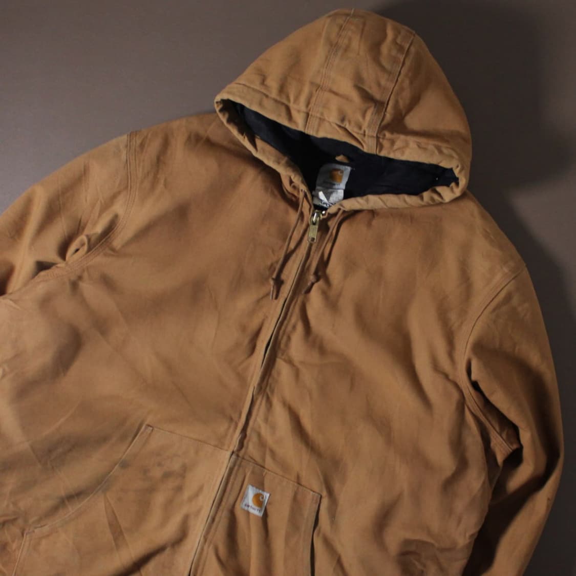 90's Carhartt 칼하트 J140 클래식 액티브 브라운 자켓 상품이미지3