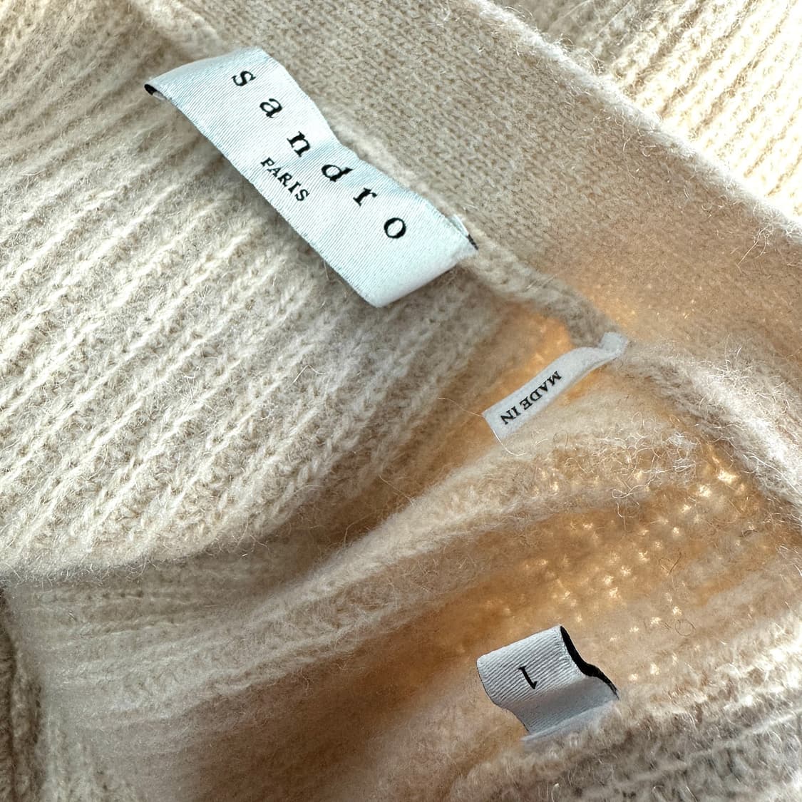 산드로 체인 포인트 울 니트 스웨터 상품이미지4