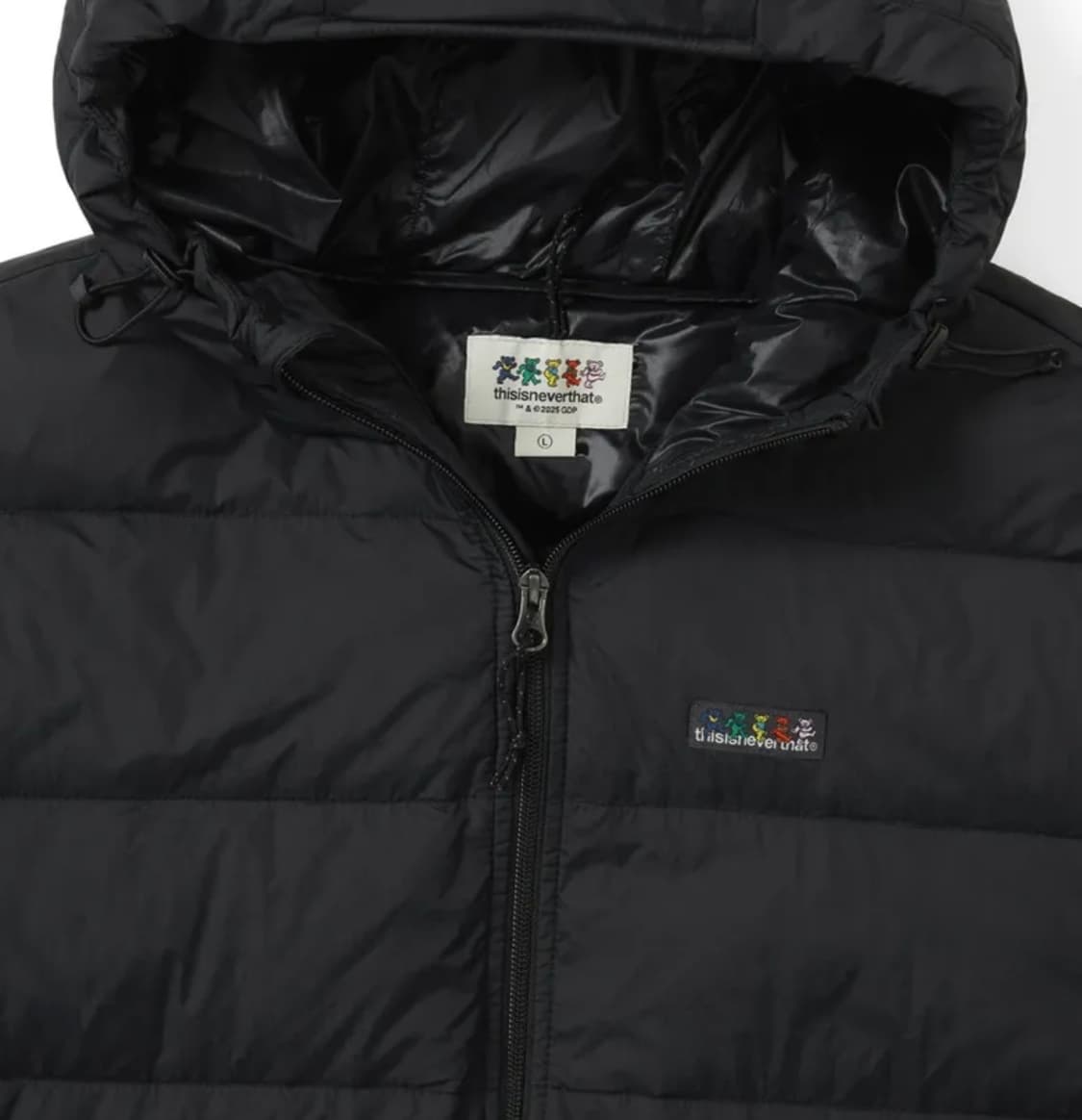 디스이즈네버댓 지디 라이트 다운 자켓 블랙(경량패딩) 상품이미지2