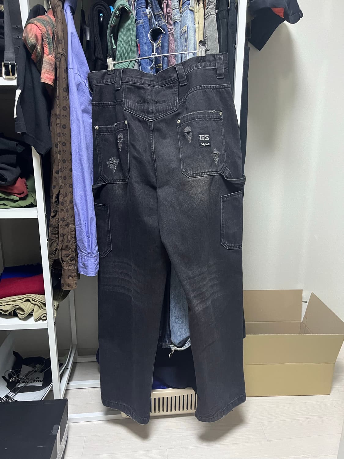 인세인개러지 더블니 팬츠 2사이즈 상품이미지2