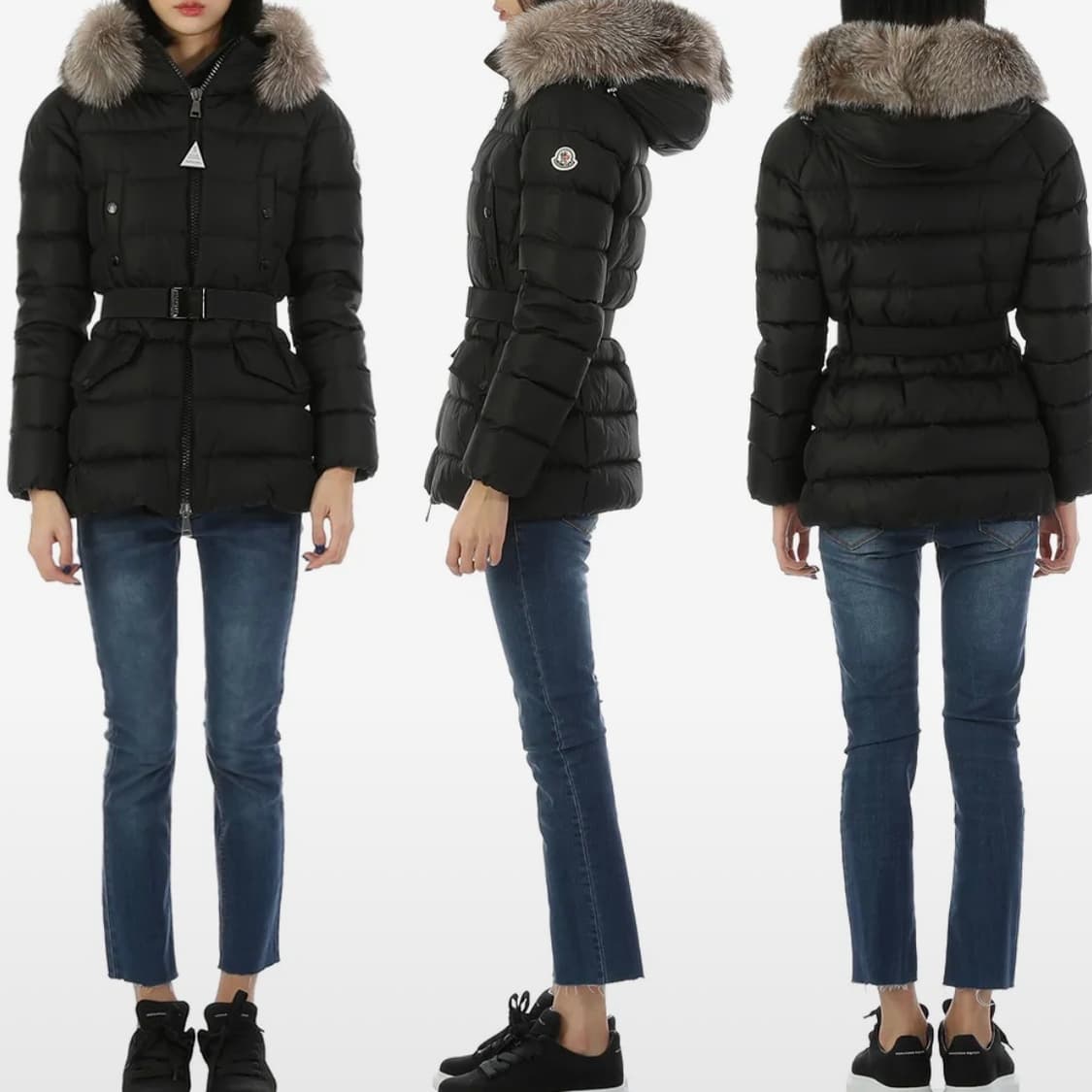 [S+급/1] 몽클레어 클리온 여성패딩 블랙 폭스퍼 풀구성 상품이미지10