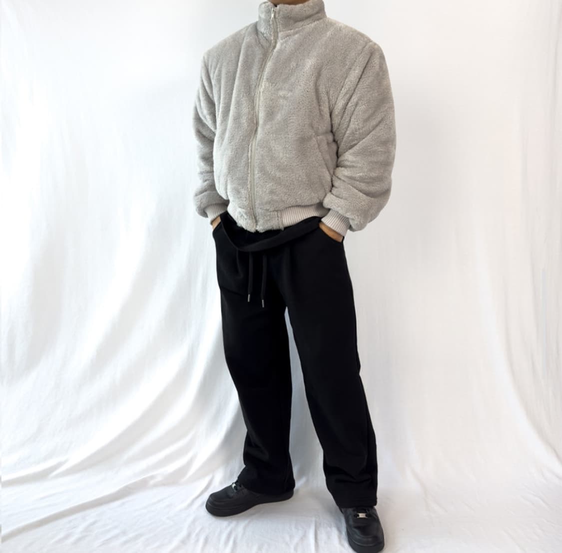 PACIENCIA 와이드숄더 후리스 숏 패딩 L 상품이미지1