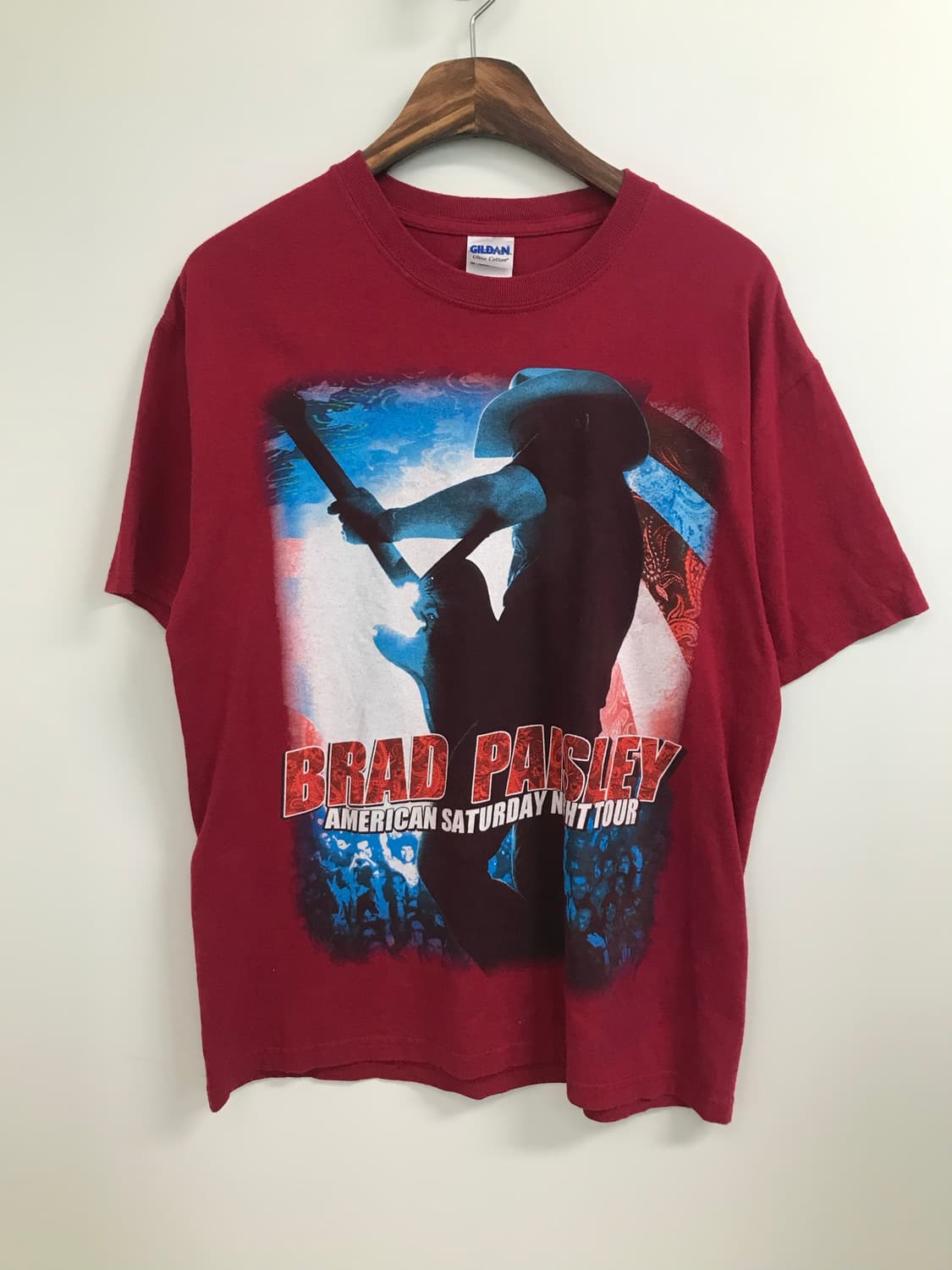 USA vintage 브래드 패이즐리 월드투어 반팔 티셔츠 상품이미지3
