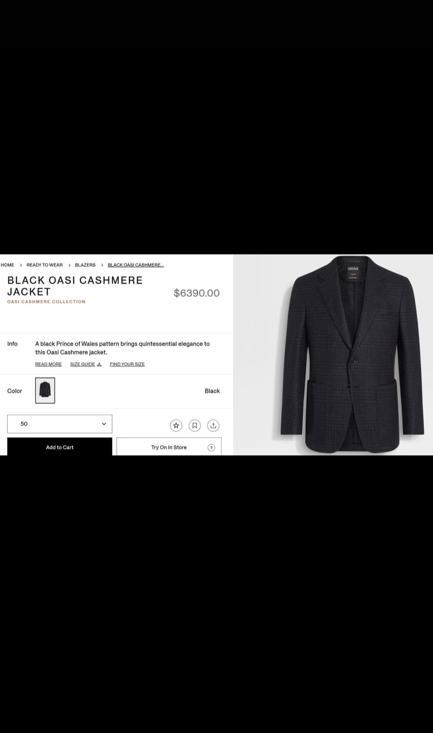 [판매] Ermenegildo Zegna Trofeo 제냐톰포드 블레이저 상품이미지2