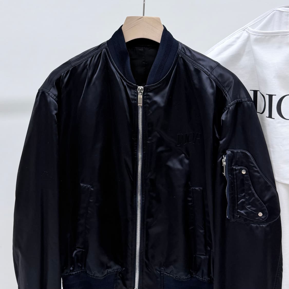 [S+급/50] 디올 X 알렉스 폭스턴 봄버 자켓 블랙 상품이미지5