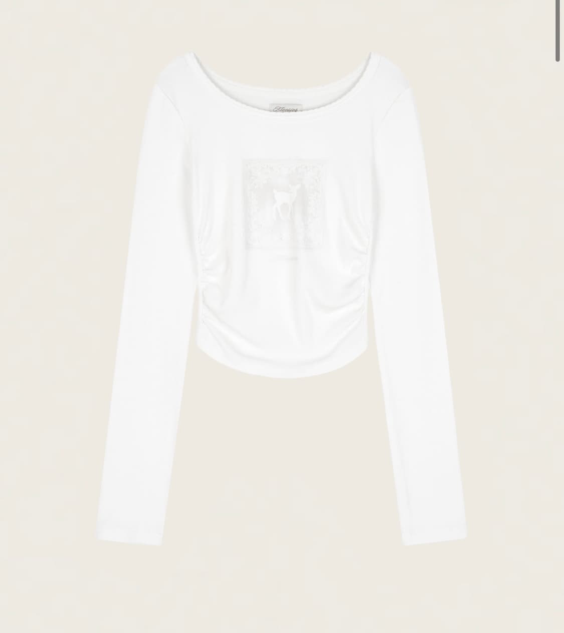 새상품) 클리시어 디어 가든 리브 탑 신상 정가이하 상품이미지2