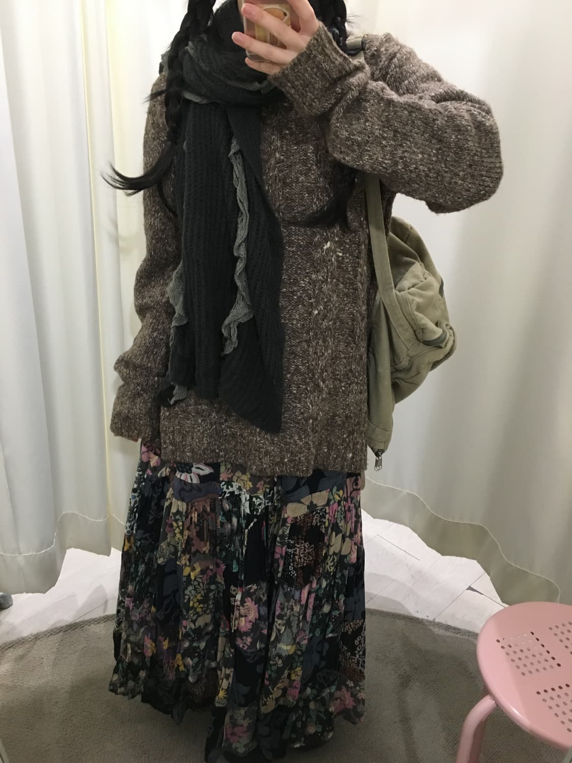 보헤미안 히피 패치 스커트 상품이미지2