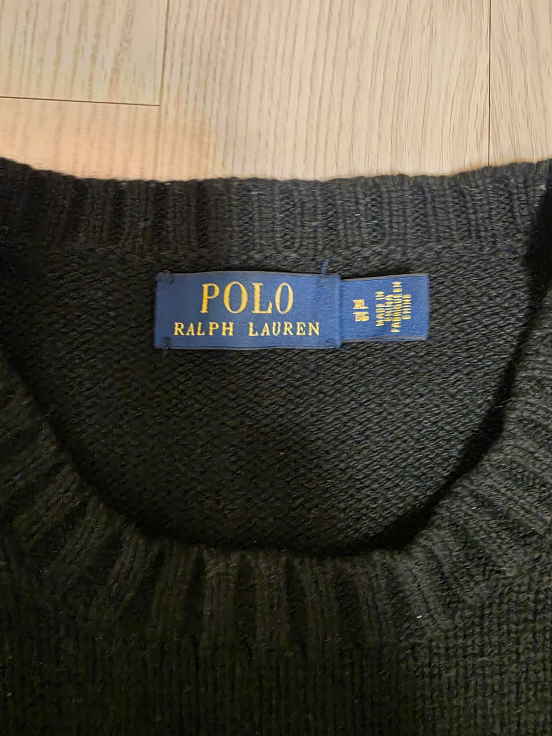 폴로 랄프로렌 마티니 베어 니트 XL 블랙 POLO 상품이미지4