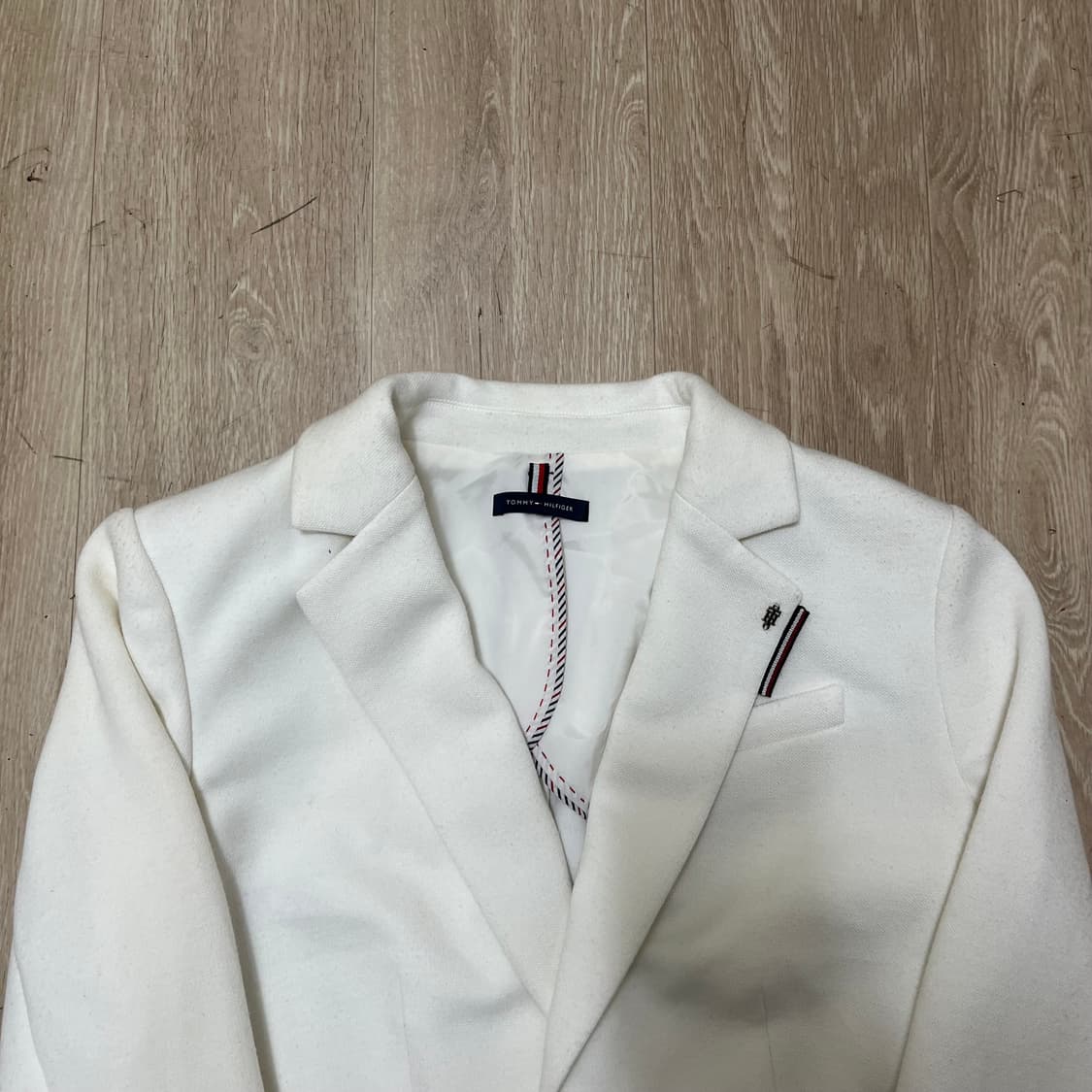 타미힐피거 Tommy Hilfiger 여성 화이트 블레이저 자켓 (6) 상품이미지3