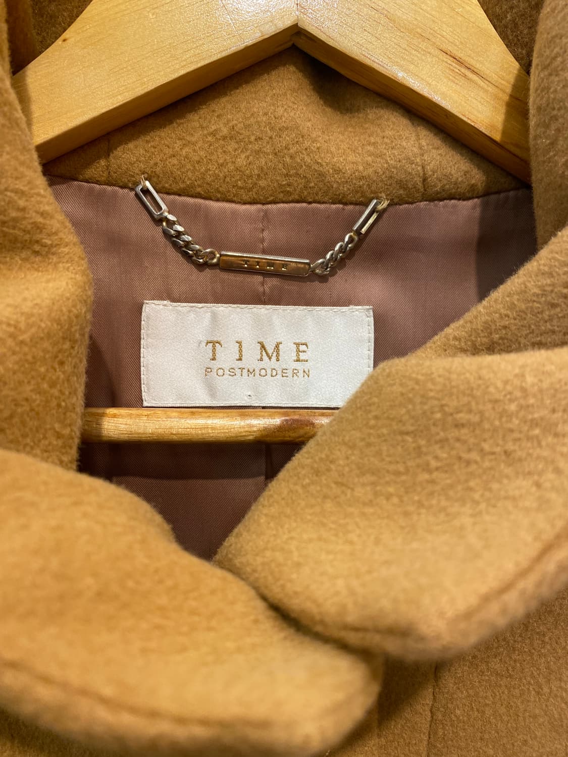 TIME 타임 후드 숏 자켓 카멜색 상품이미지3