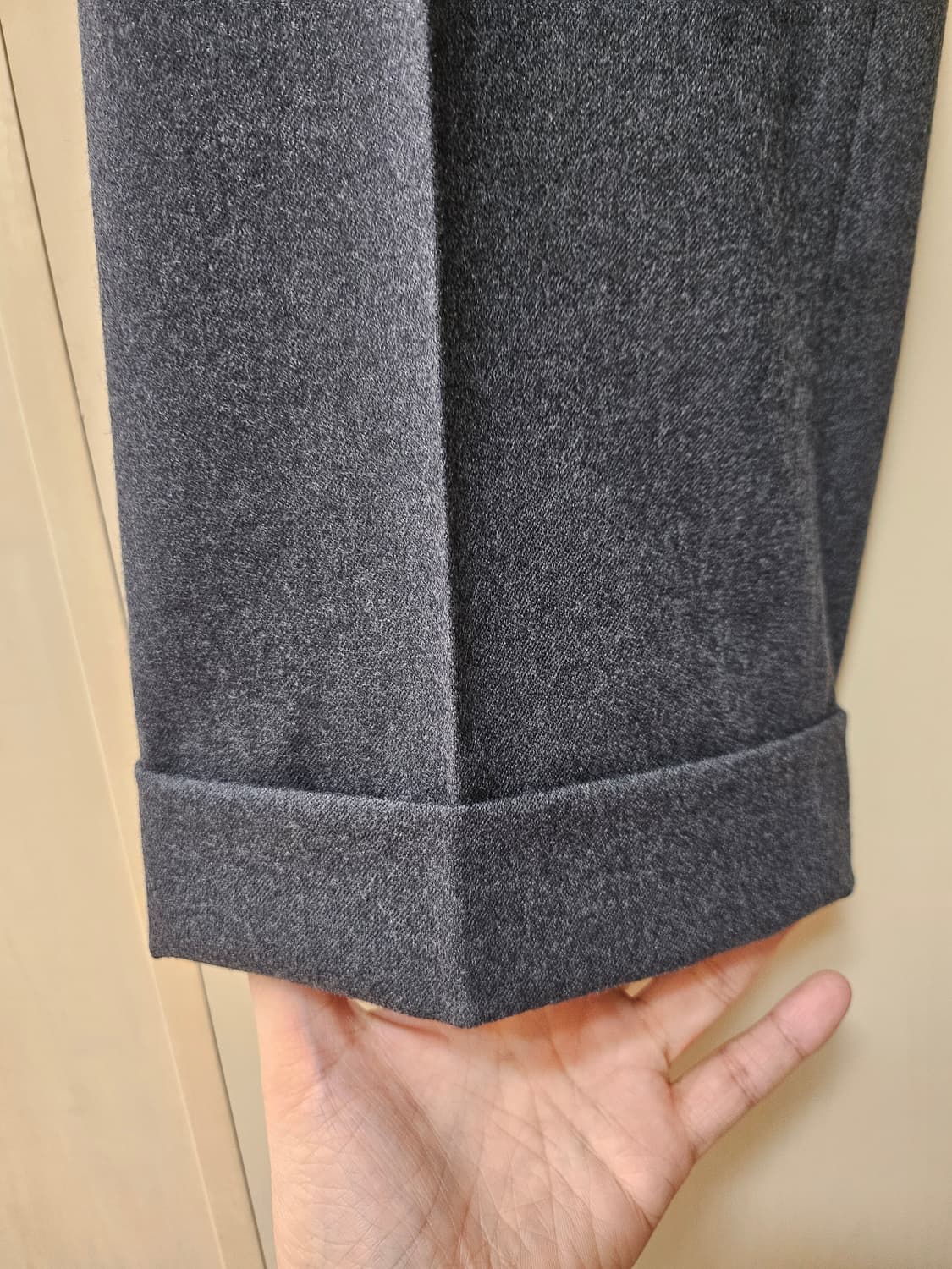 PT01 남성 슬림핏 스트레치 팬츠 차콜그레이 54 상품이미지3