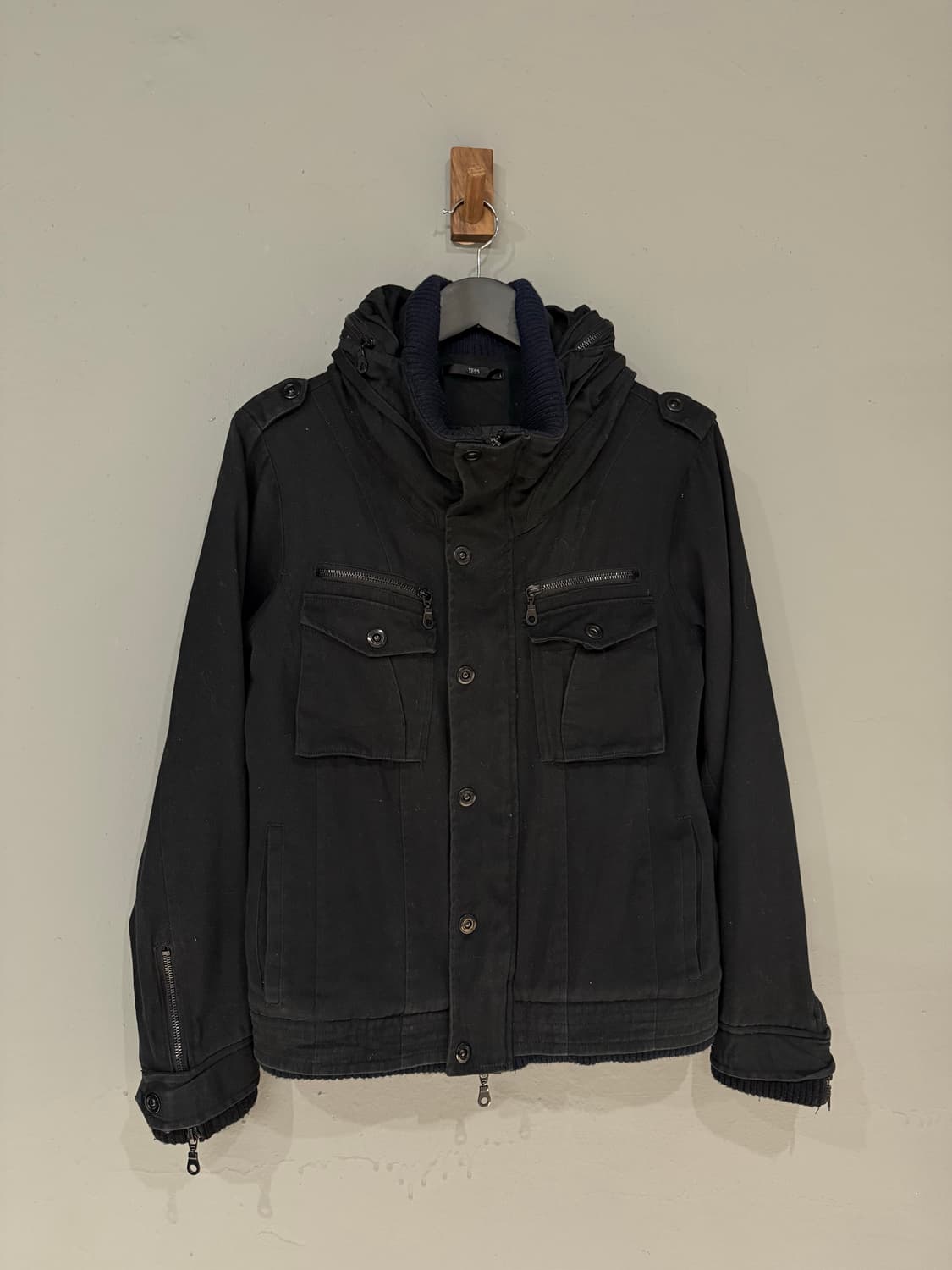 high-neck snap button 2-way zipper jk 상품이미지5