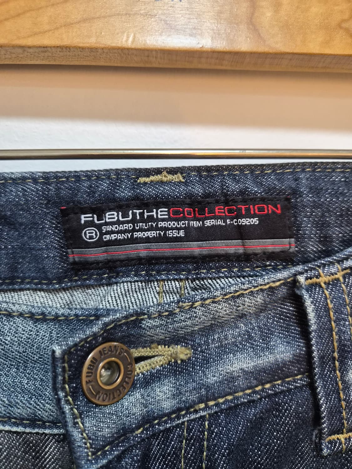 31) FUBU 푸부 빅로고 y2k 스트레이트핏 데님 팝니다 상품이미지3