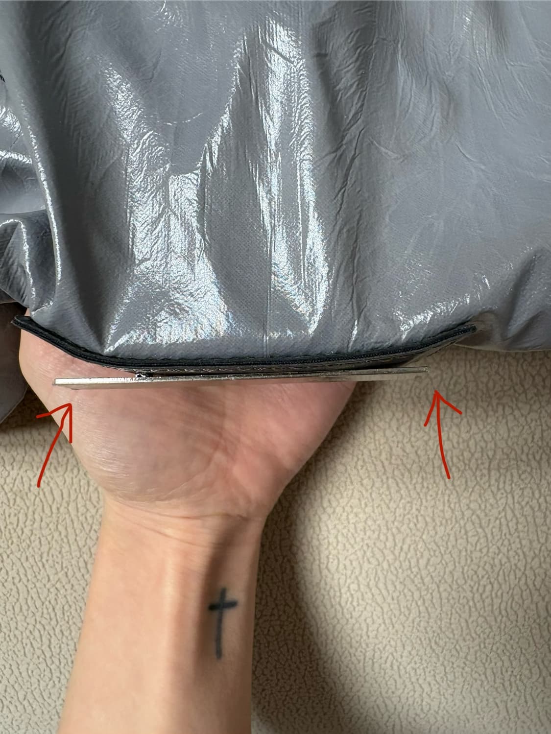 STRING COATING BACK PACK IN GREY 상품이미지6