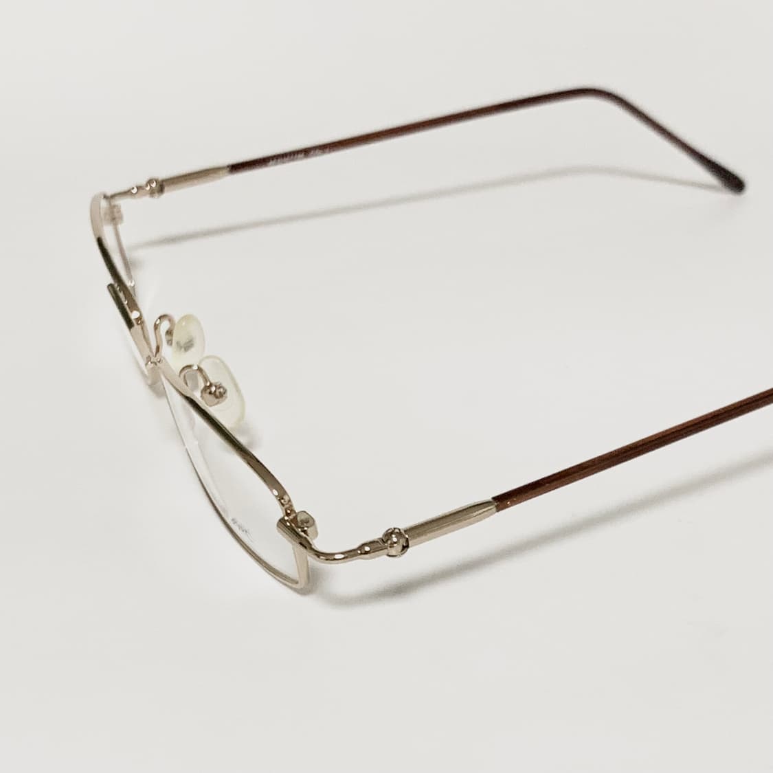 994 데드스탁 빈티지 안경테 풀메탈 골드 직사각형 남녀공용 픽키 상품이미지4