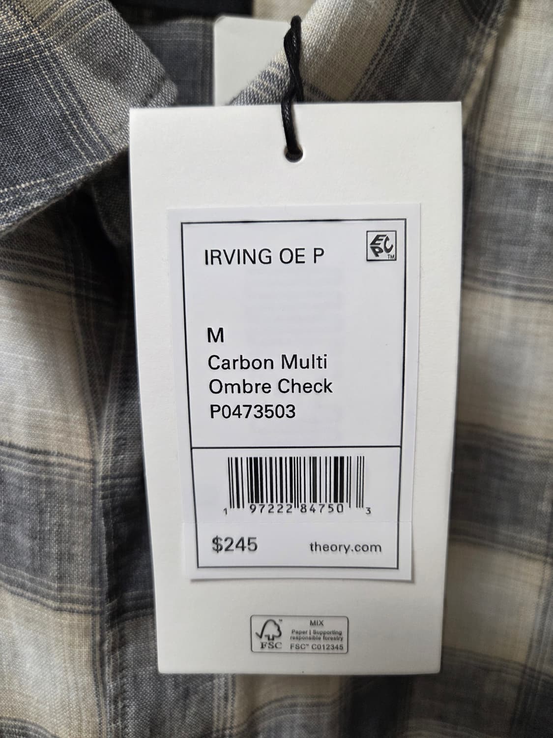 띠어리 Theory 어빙 린넨셔츠 멀티 상품이미지7