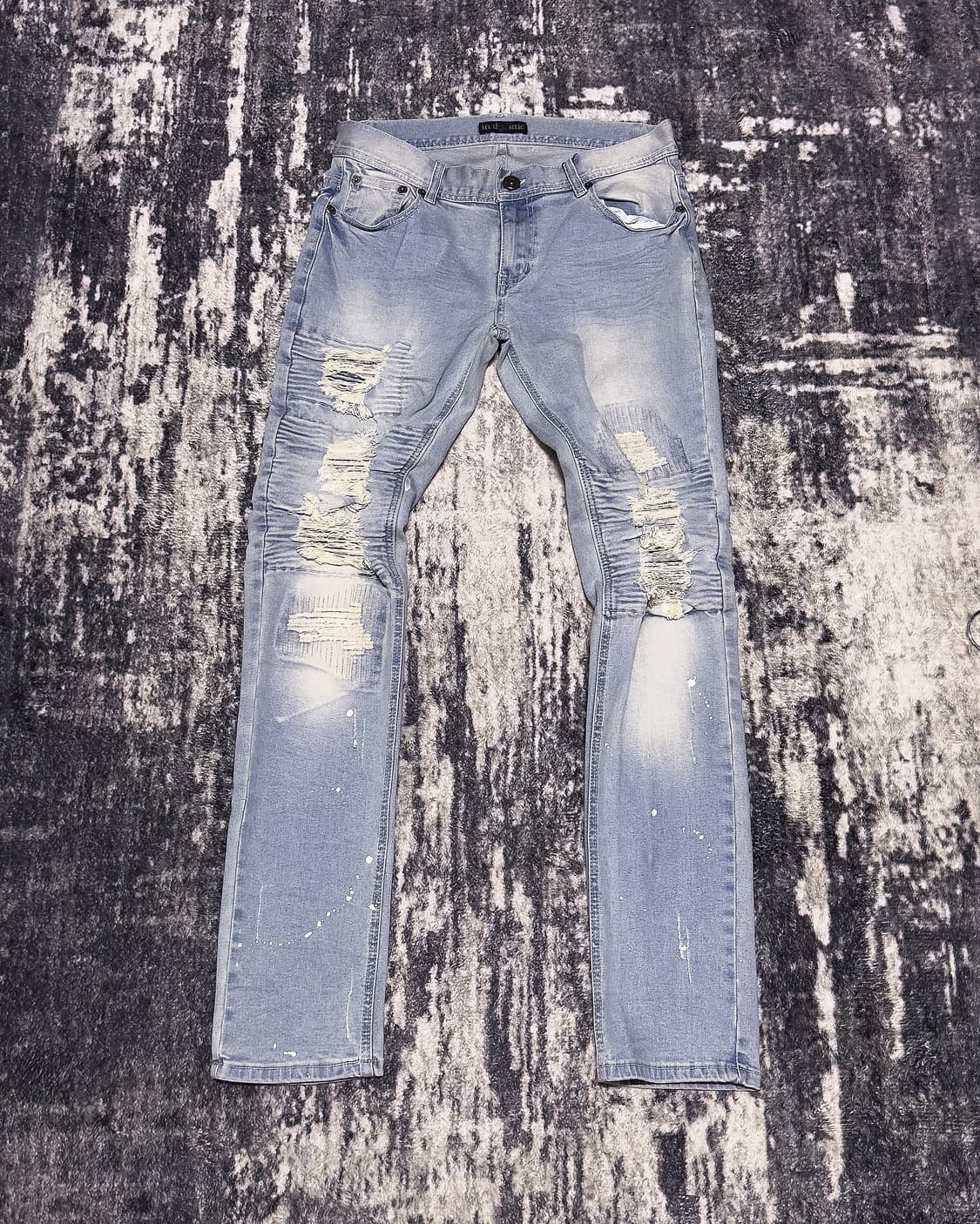 {In The Attic} Ripped Biker Skinny Jeans 상품이미지2
