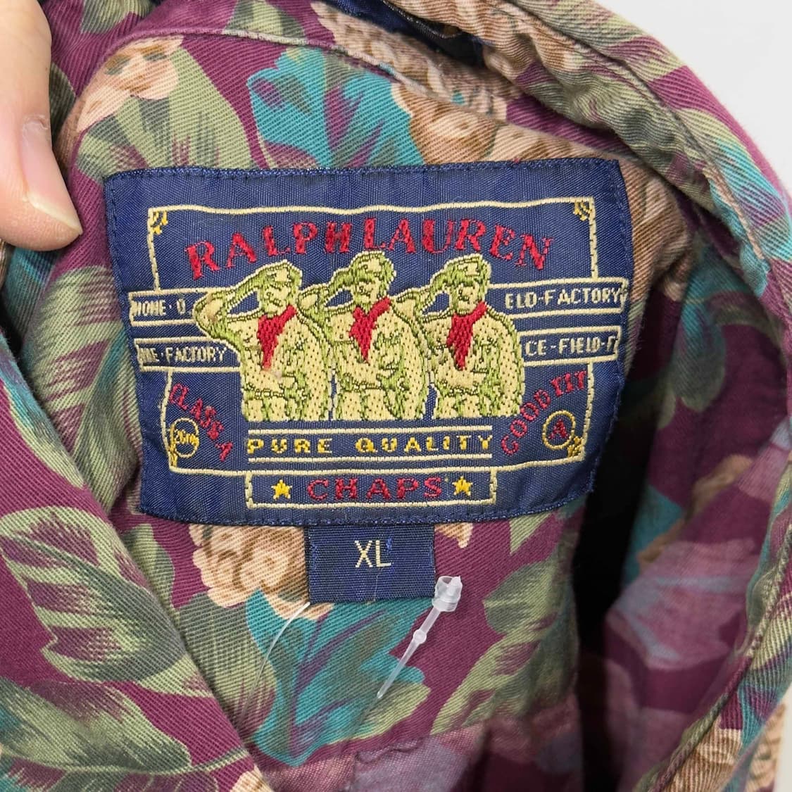 80s 찹스 랄프로렌 하와이안 셔츠 USA 상품이미지4