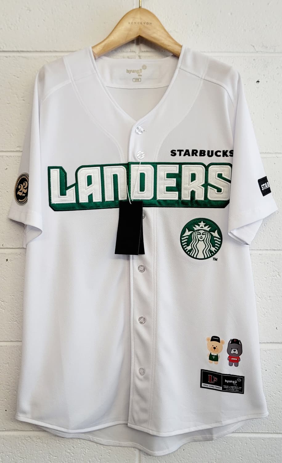 [105.XL]SSG랜더스 X 스타벅스 22주년 기념 콜라보 유니폼 상품이미지1