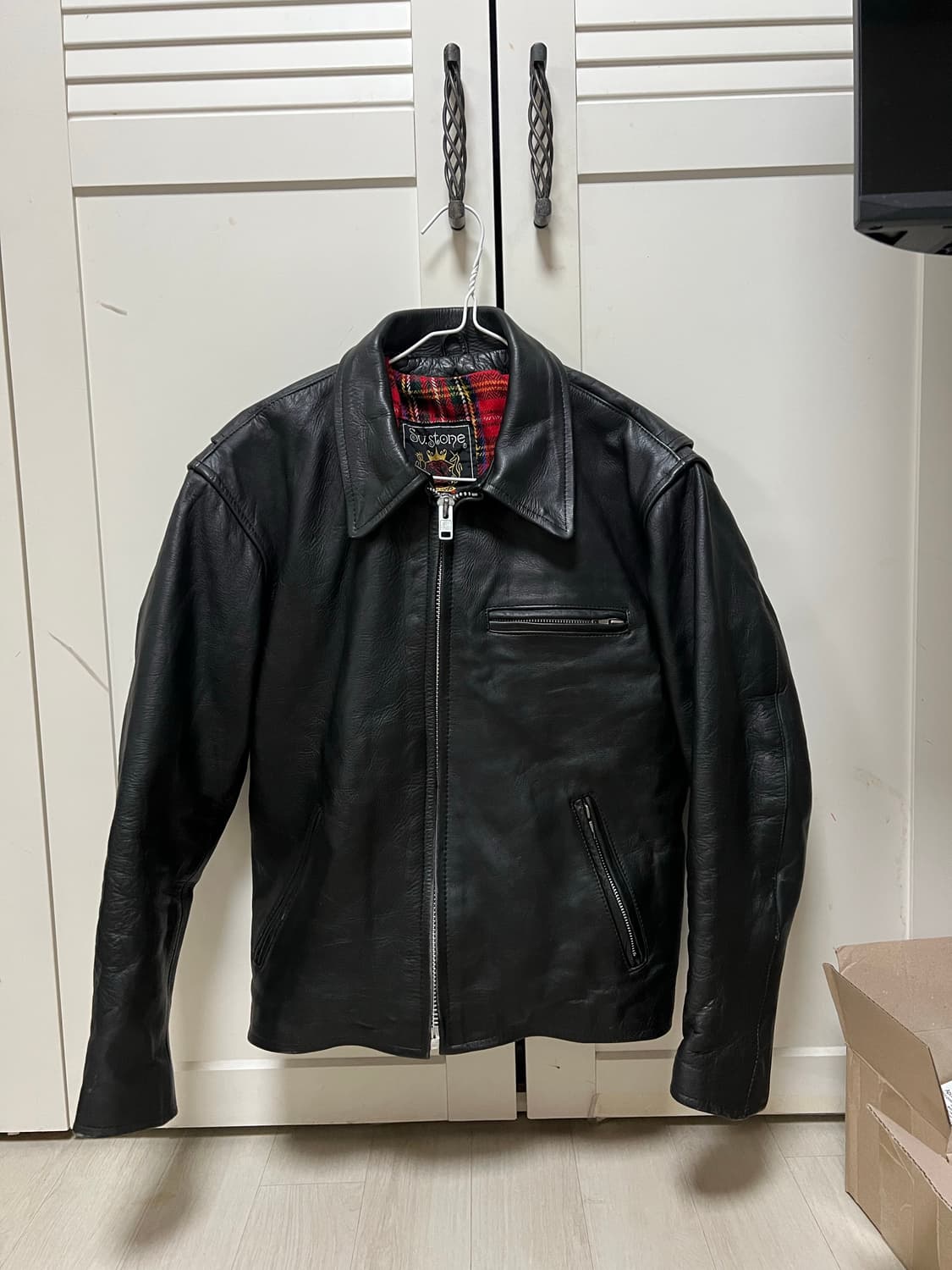 Silver stone 카우하이드 싱글 라이더 가죽자켓 상품이미지1