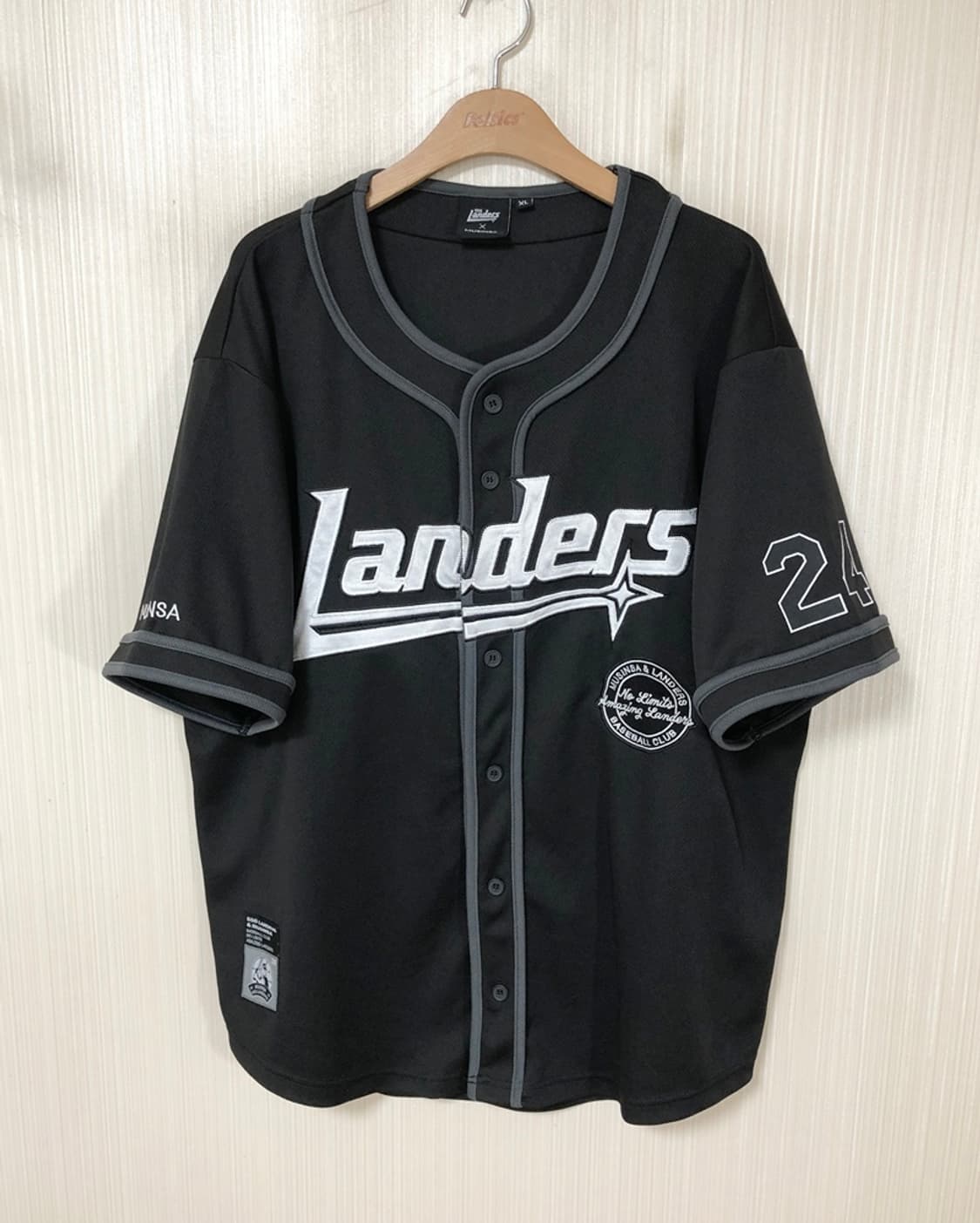 무신사 X SSG랜더스24 콜라보 블랙유니폼/져지 XL 상품이미지1