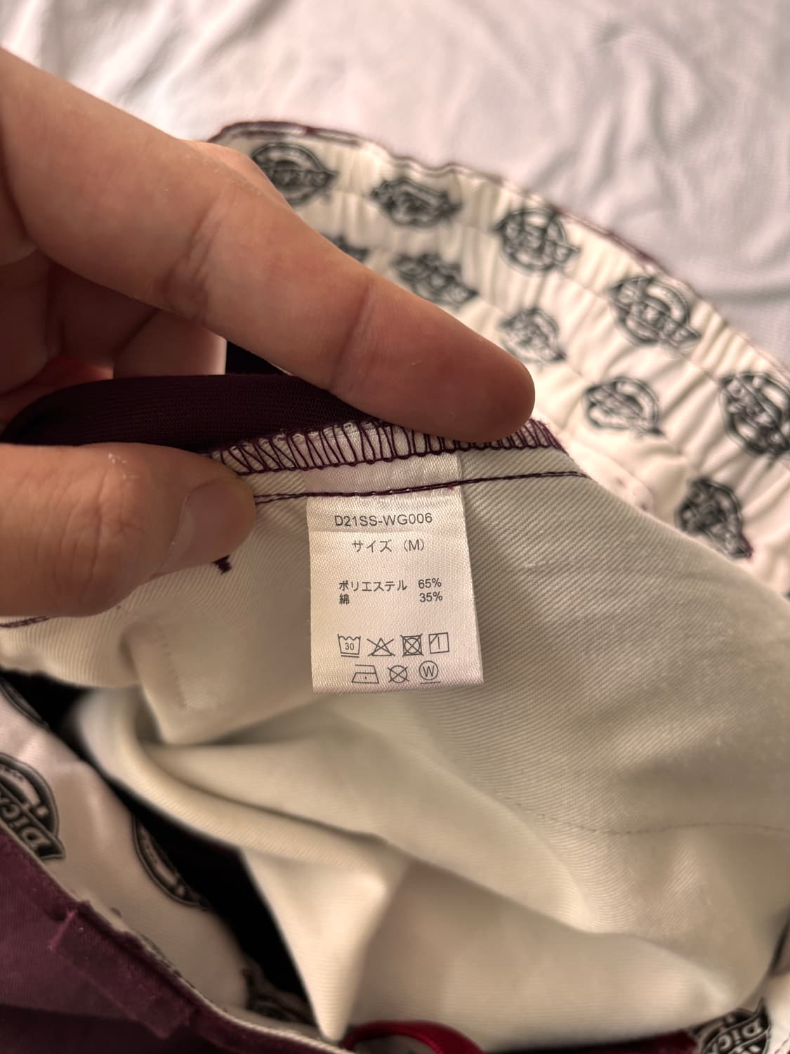 일본 한정 콜라보, Dickies × WEGO 더블니 (레어 버건디) 상품이미지4
