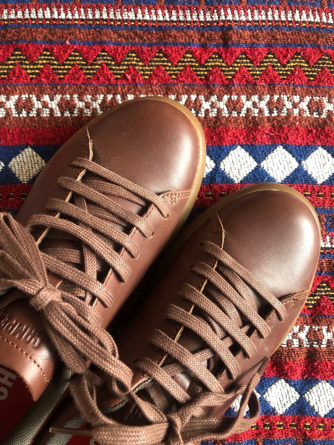 캠퍼 브라운 가죽 스니커즈 39/250 상품이미지6