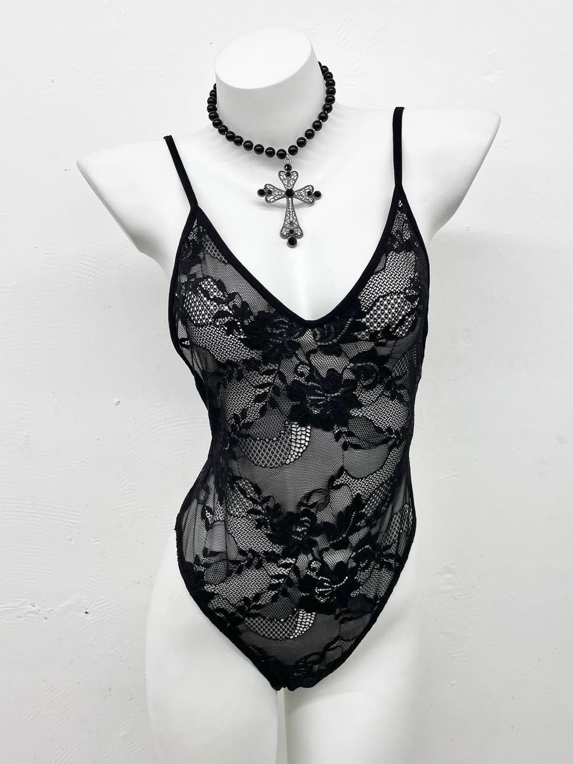 블랙페어리 레이스 바디수트 상품이미지1
