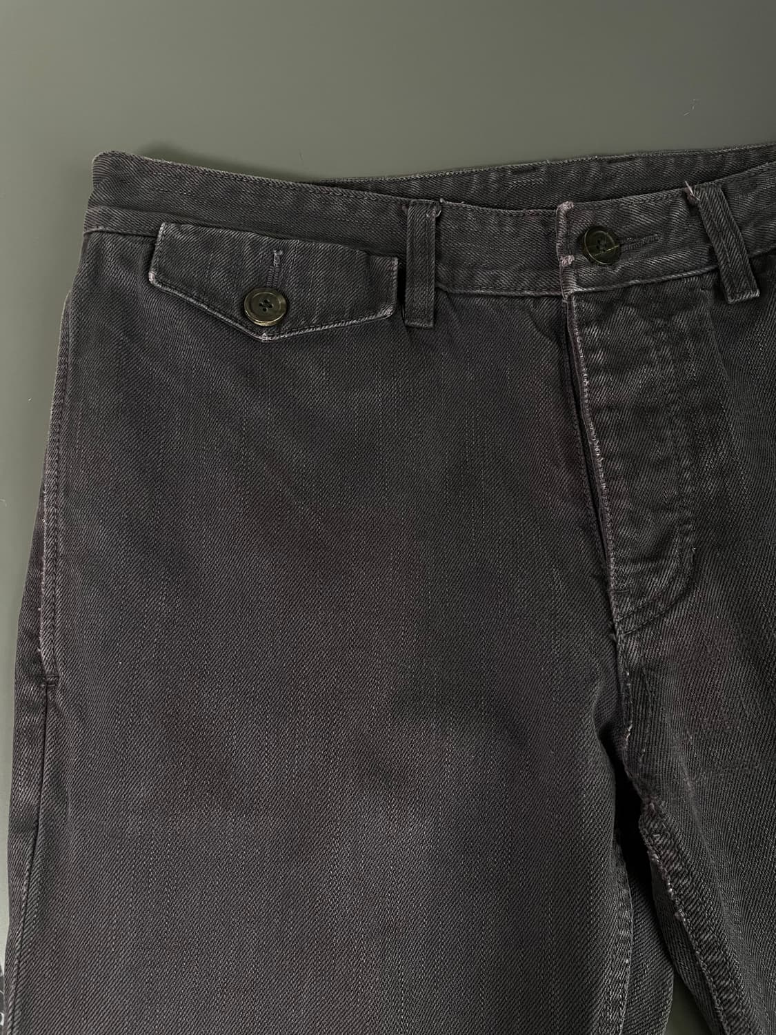 [50] 우영미 포켓 디테일 가먼트 다잉 데님 팬츠 스트레이트핏 상품이미지5