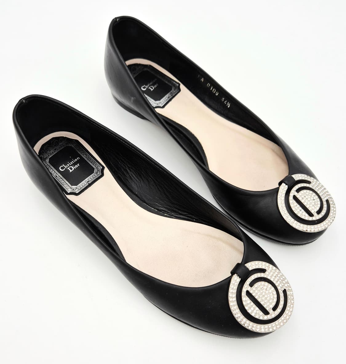 크리스찬 디올 CD 크리스탈 디테일 플랫 슈즈 34.5 상품이미지6