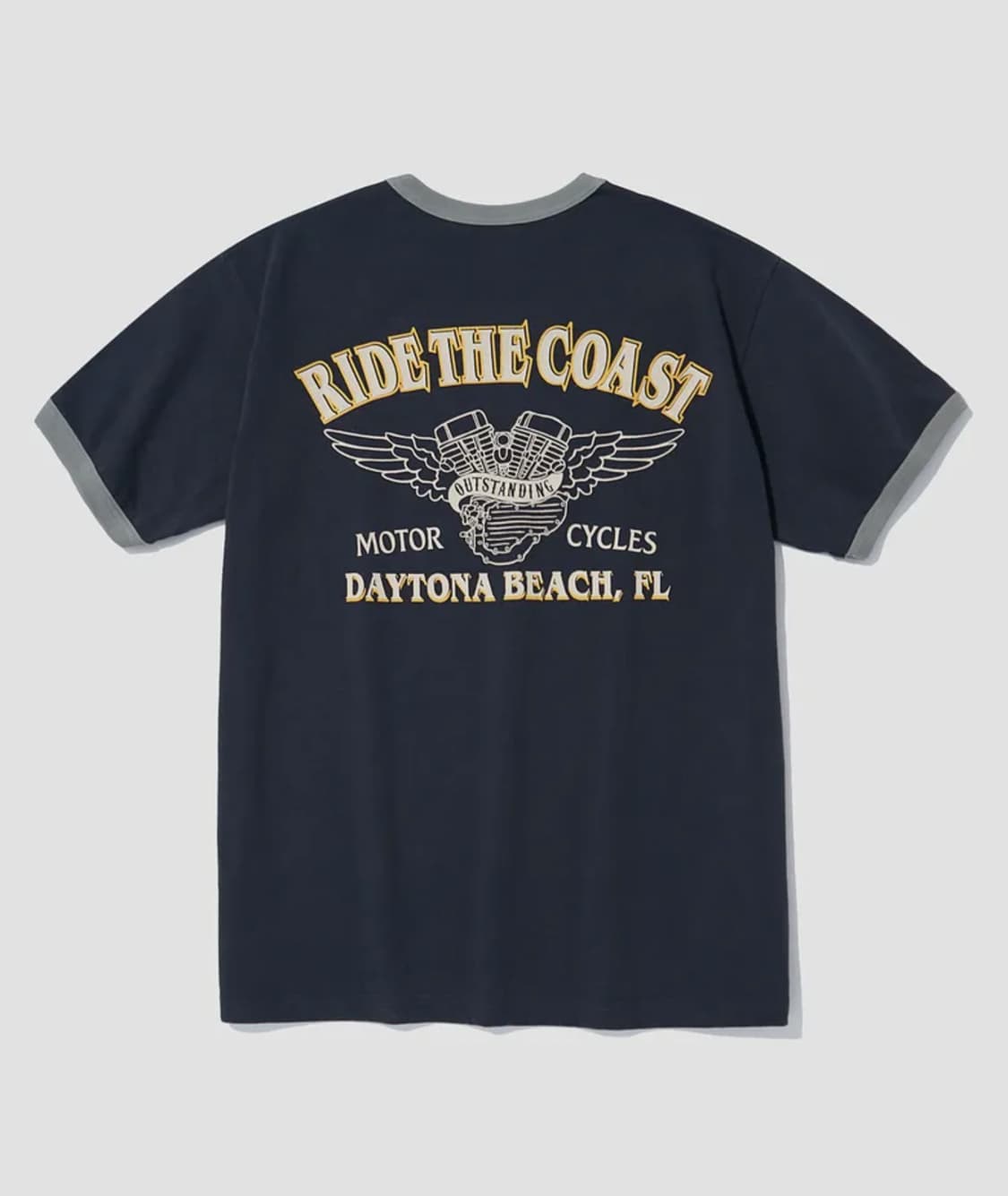 새상품 아웃스탠딩 MOT SERIES TEE RIDE THE COAST 상품이미지2