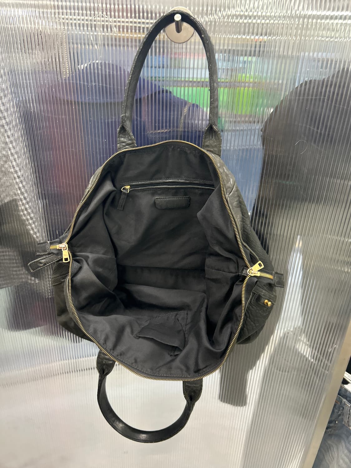 블랙 투웨이 레더백 상품이미지4