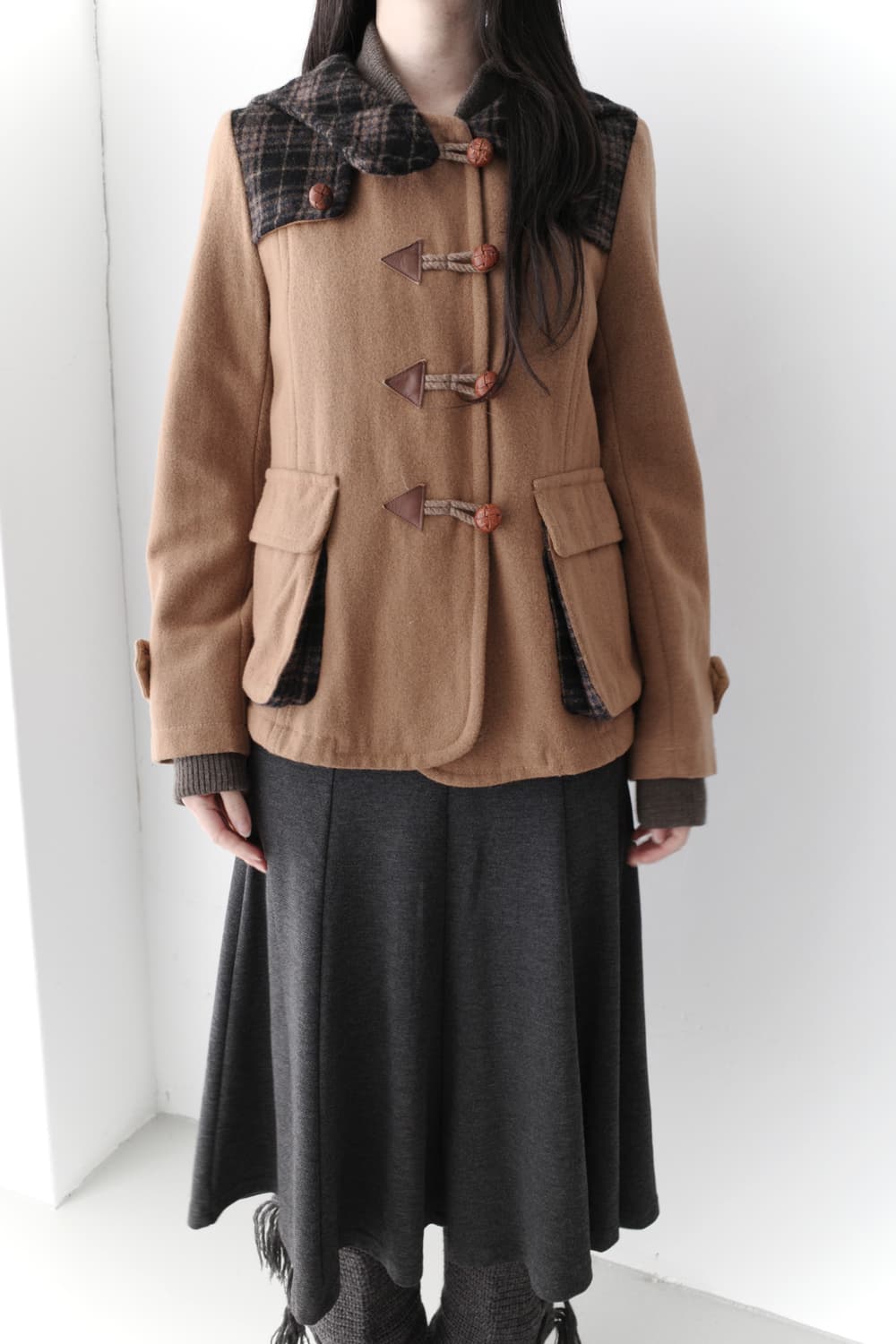 check duffle coat 상품이미지5