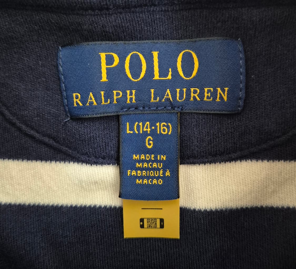 폴로 랄프로렌 반집업 스트라이프 맨투맨 상품이미지2