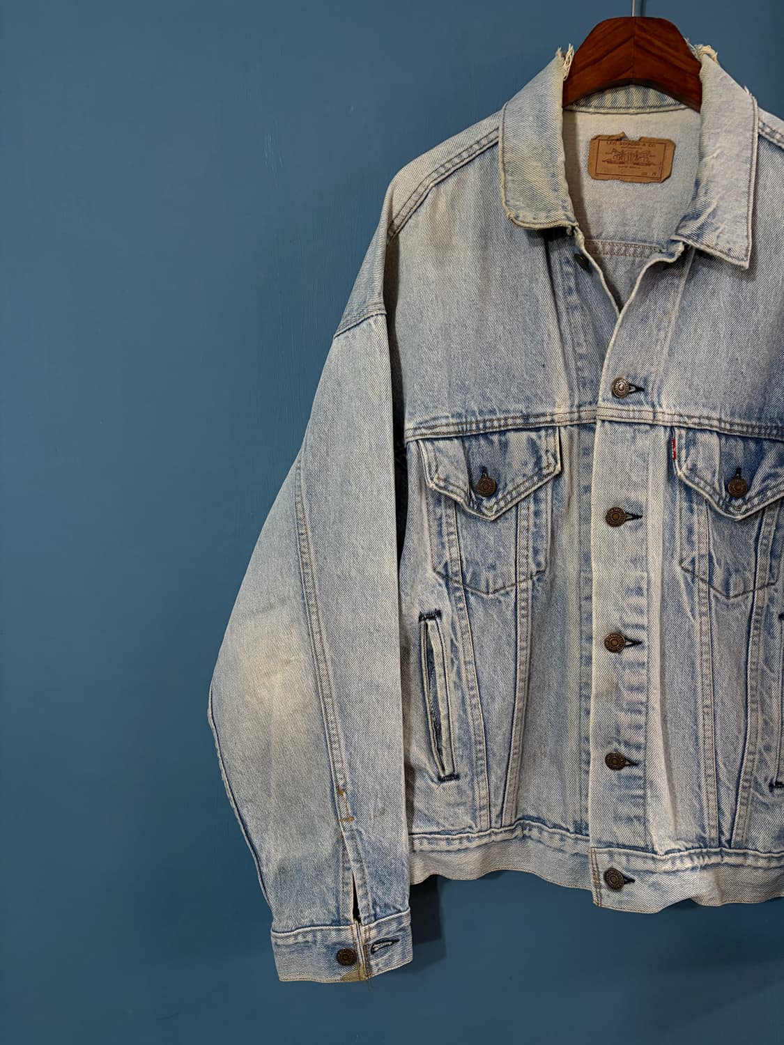 80‘s USA Levis 70507 denim jacket.  상품이미지5