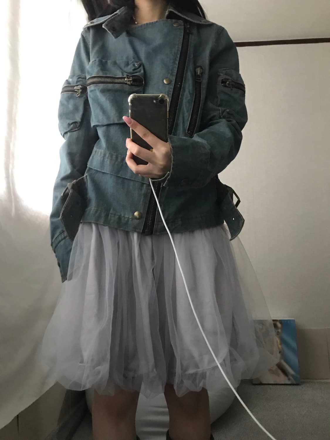 빈티지 포켓 디테일 데님자켓 상품이미지7