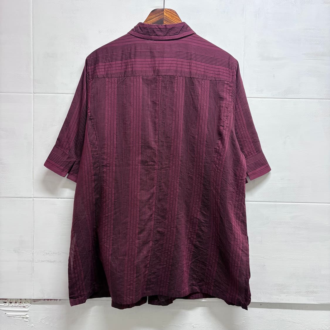 LINEAR 실크 코튼 스트라이프 셔츠 남방 JPN 상품이미지6