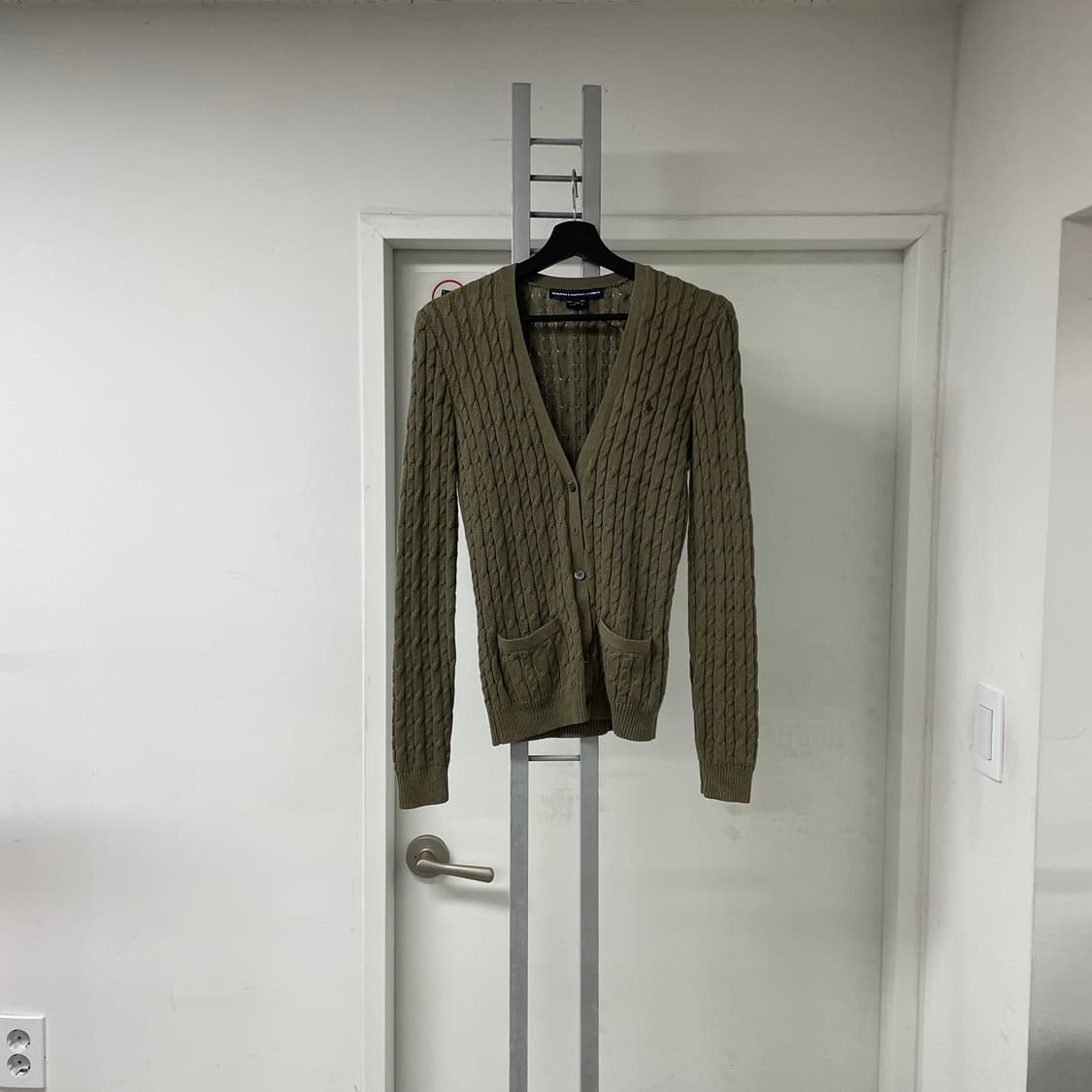 폴로 랄프로렌 케이블 가디건 카키 M(W) 상품이미지1