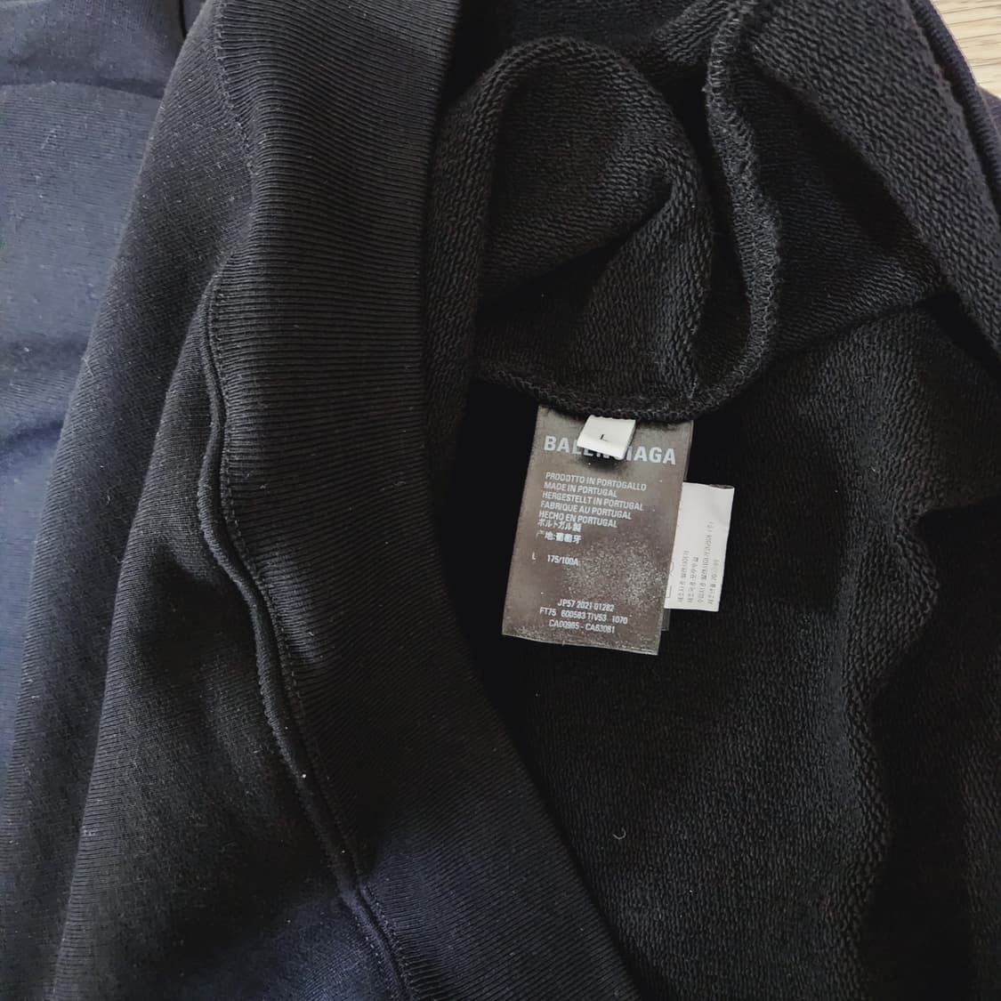 [정품) 발렌시아가 후드 집업 블랙 L (남여공용) 새상품 한정판 상품이미지7