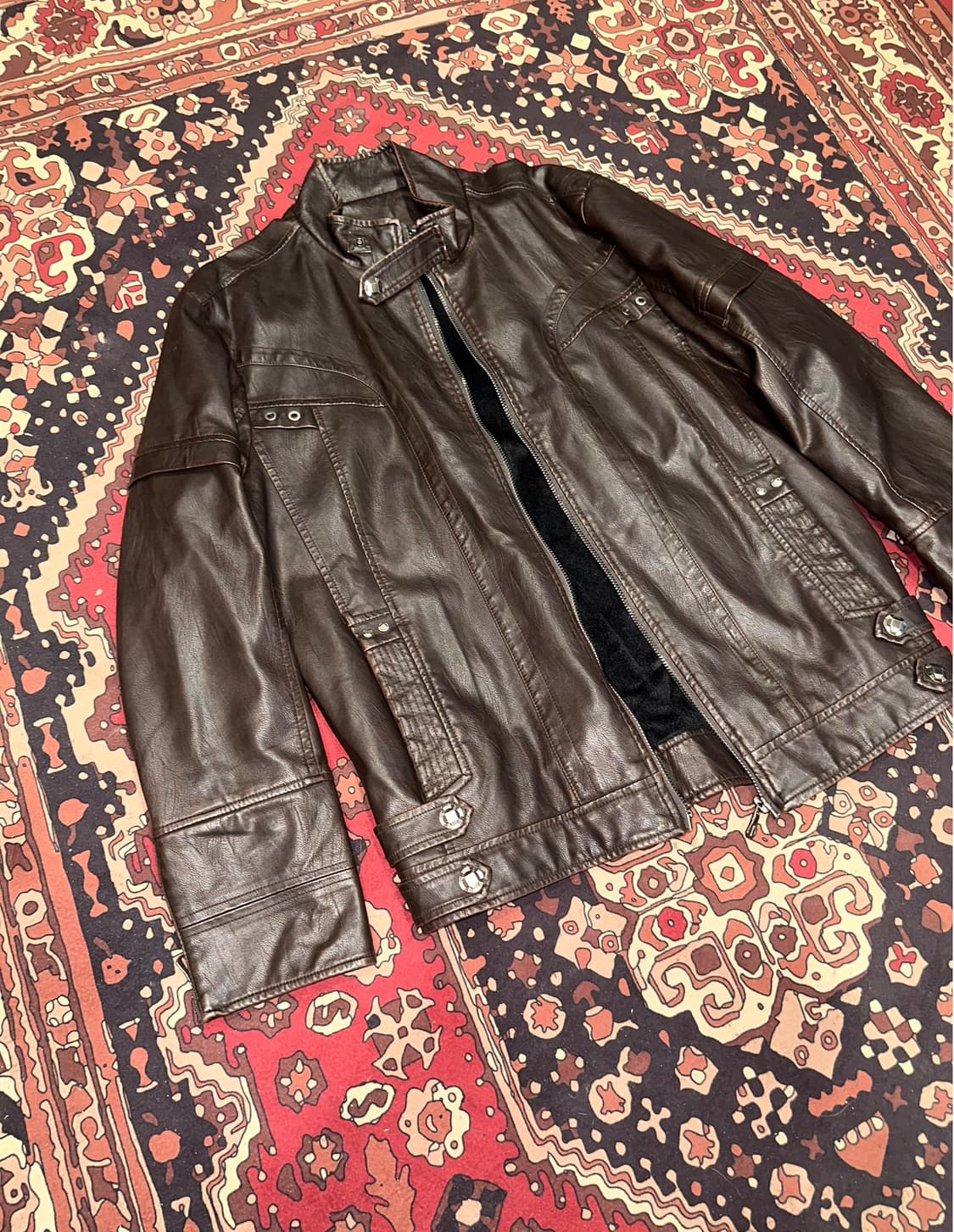 ( 2XL ) 바이커가죽 레더자켓 가죽자켓 바이커자켓 라이더자켓 상품이미지5