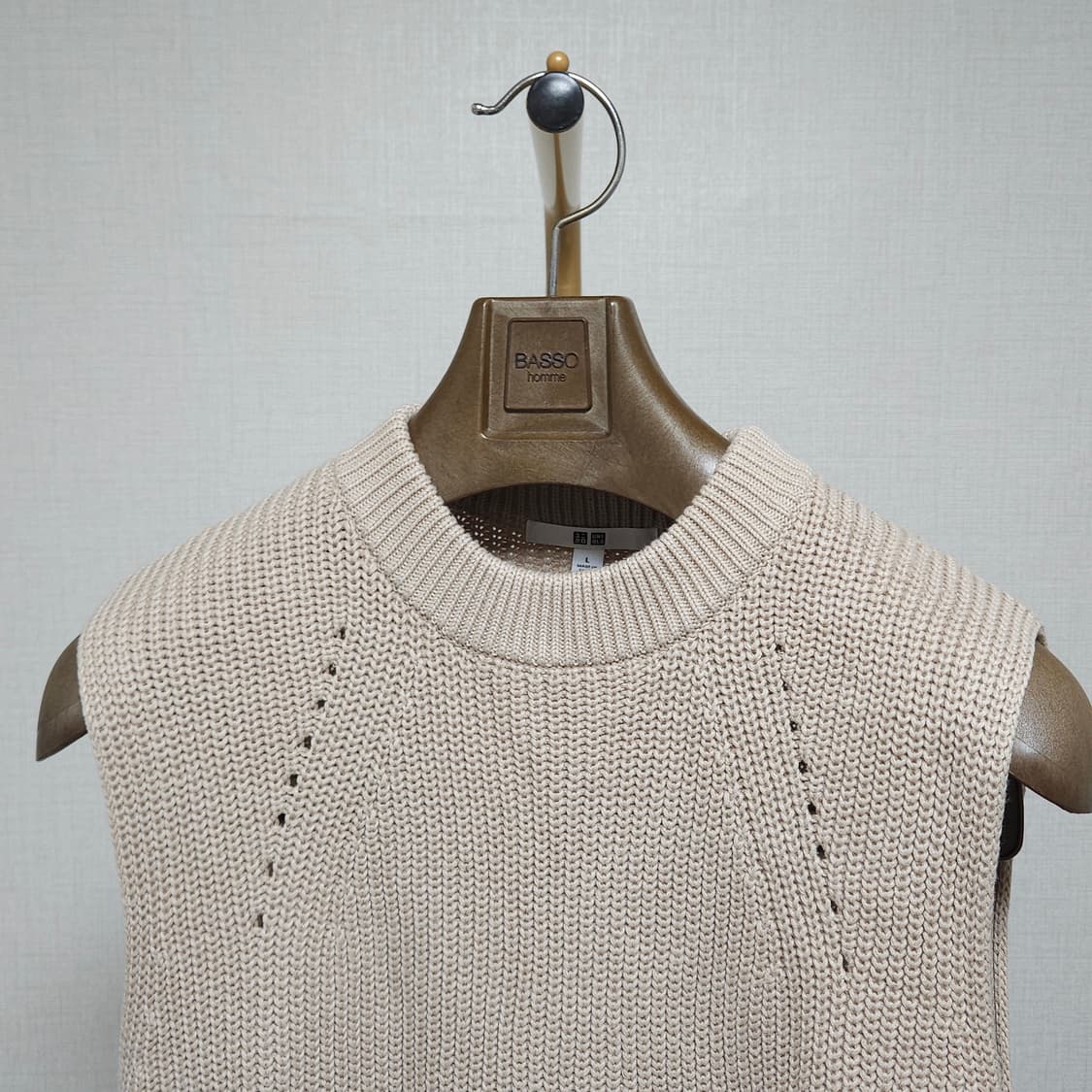 L ) 유니클로 여성 니트 롱 베스트 상품이미지2