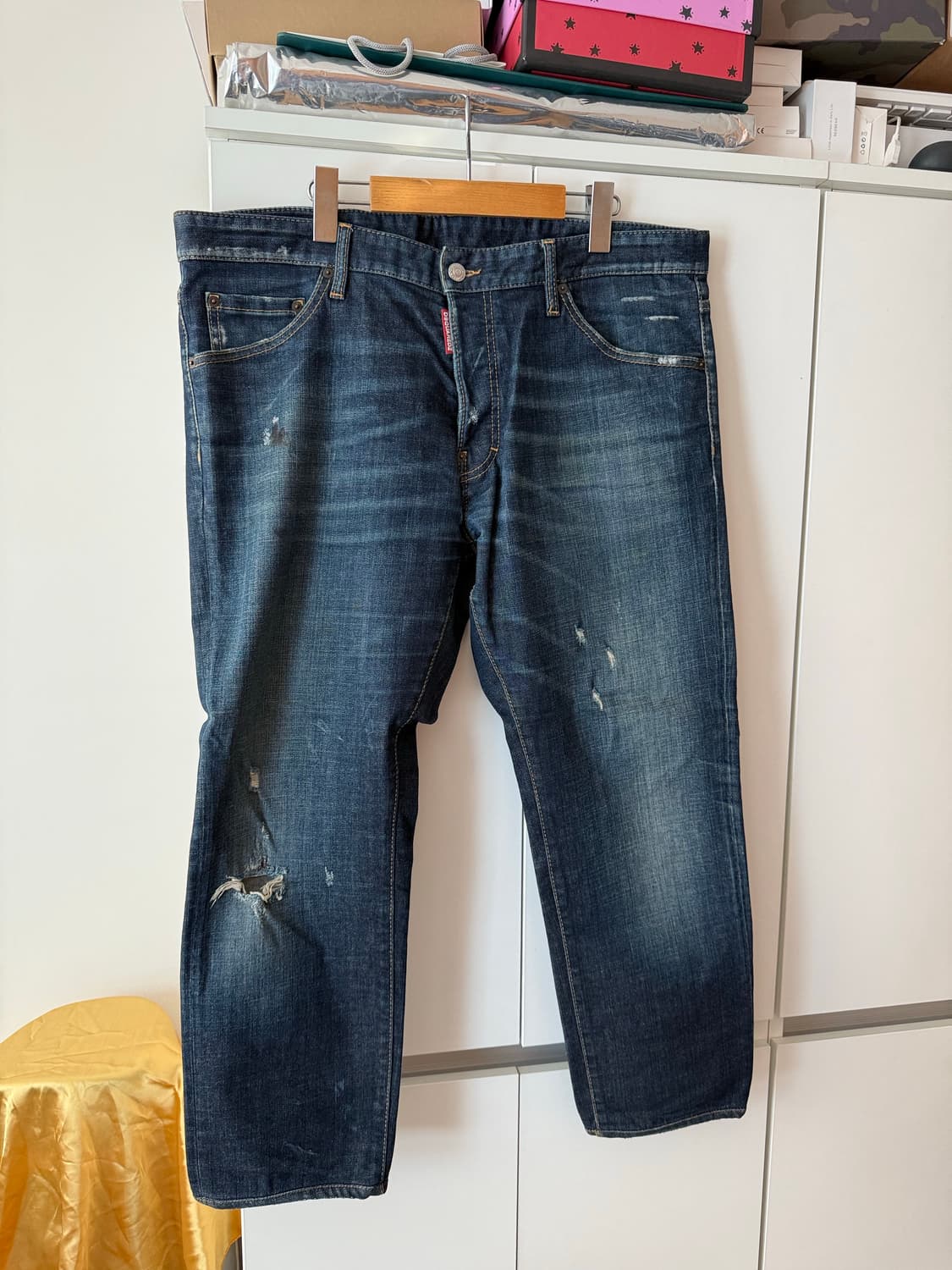 디스퀘어드 DSQ D2 디퀘 루키진 데님 청바지 56사이즈 정품 루키 밑 상품이미지1